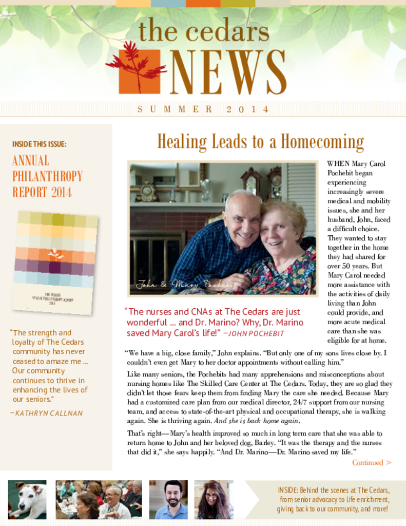 The Cedars Maine Senior Living Community Assisted Living, Nursing